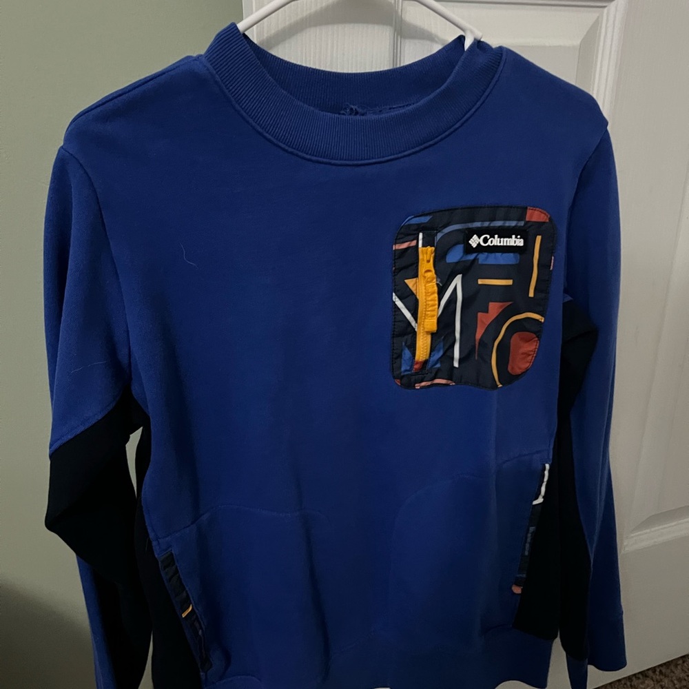 Columbia Blue Sweatshirt Hoodie Casual Wear